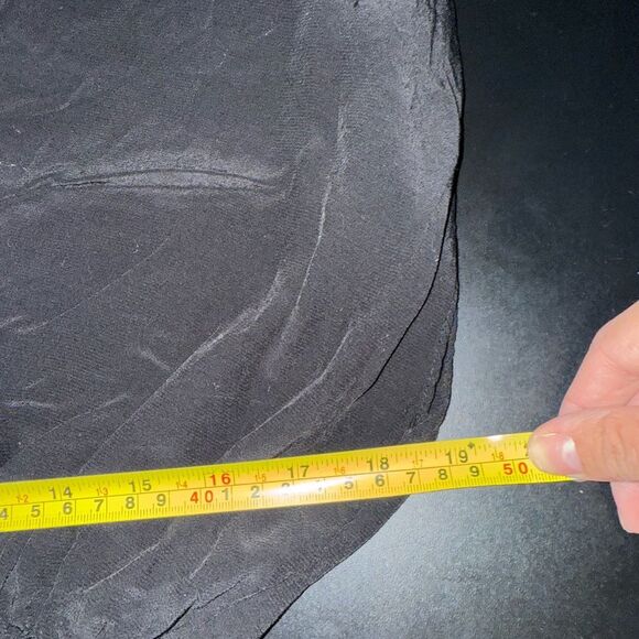 Rails Siera Black Cinching Waist Silky Mini Dress Size Medium EUC - Picture 7 of 8